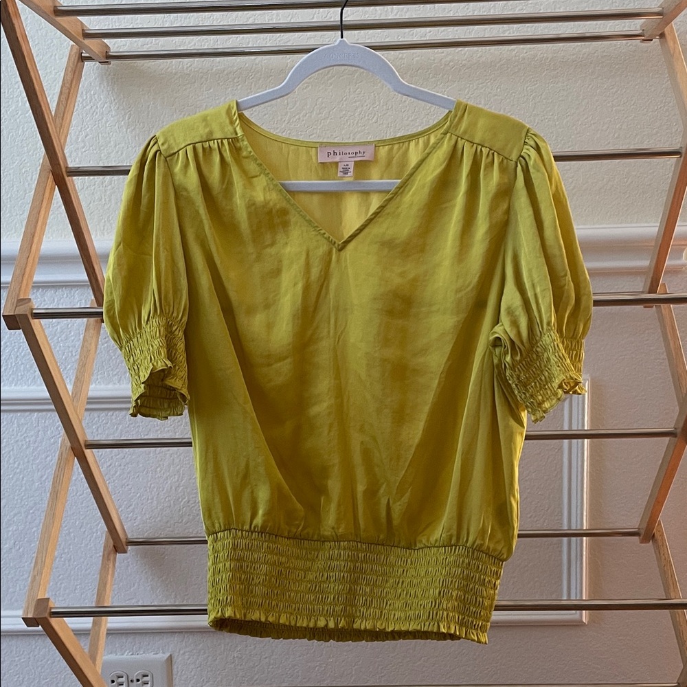 Women's Chartreuse Blouse